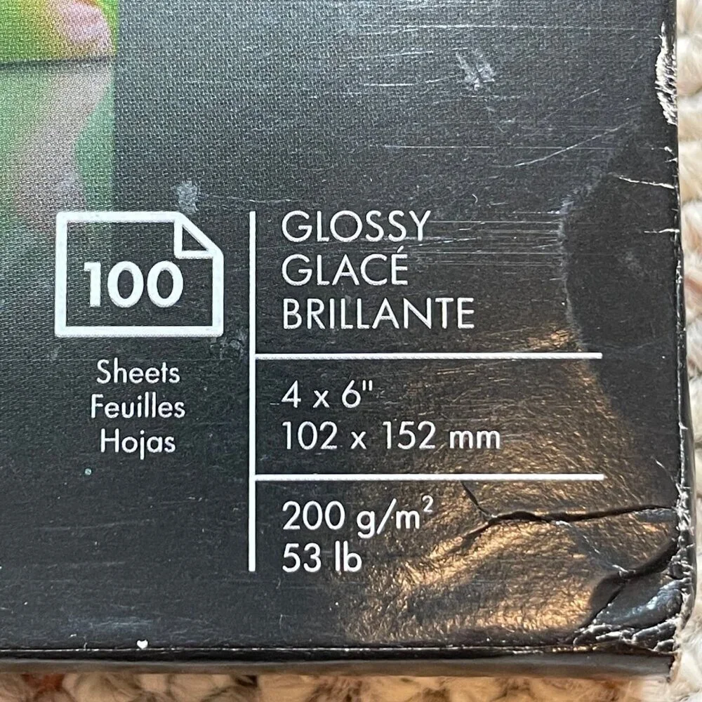 NIB HP cr759a Everyday Photo Paper Glossy 4x6, 100 Sheets